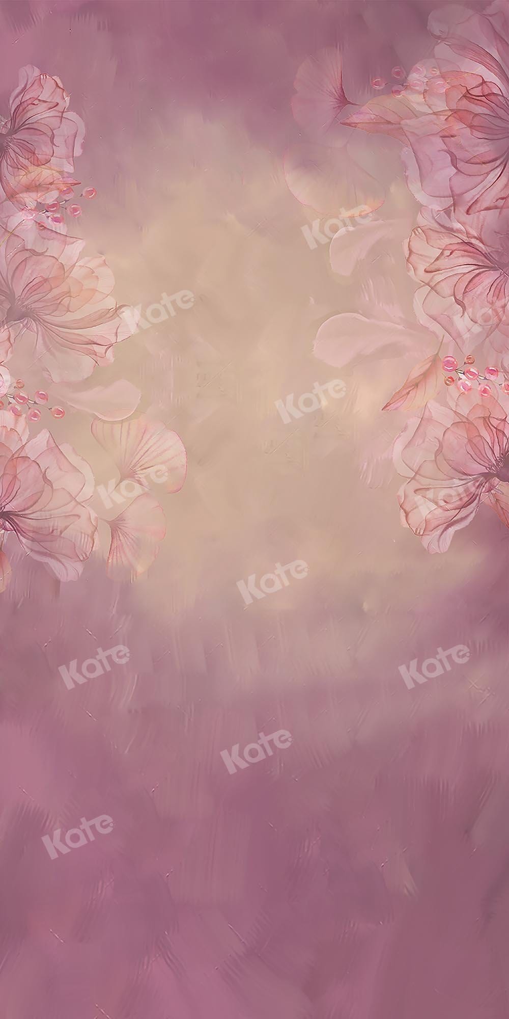 Kate Sweep Fine Art Floral Blurry Pink Backdrop Designed by GQ - Kate Backdrop