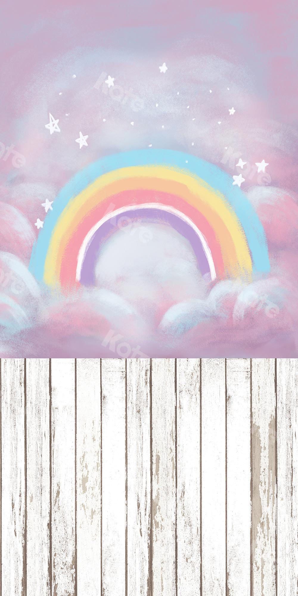 Kate Sweep Backdrop Fantasy Cake Smash Rainbow Sky For Photography Designed by Chain Photography - Kate Backdrop