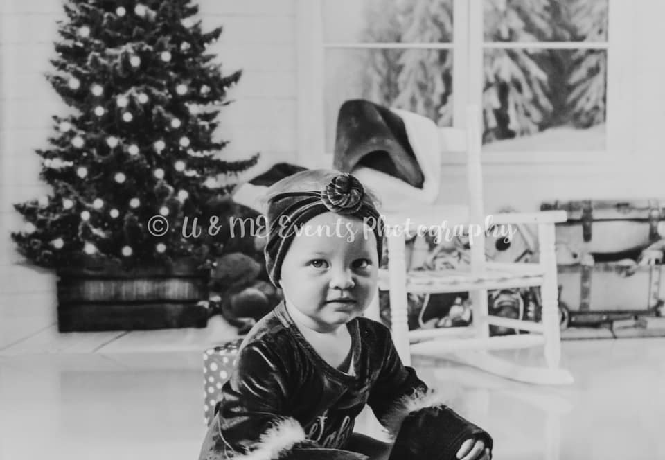 vintage black and white christmas photos