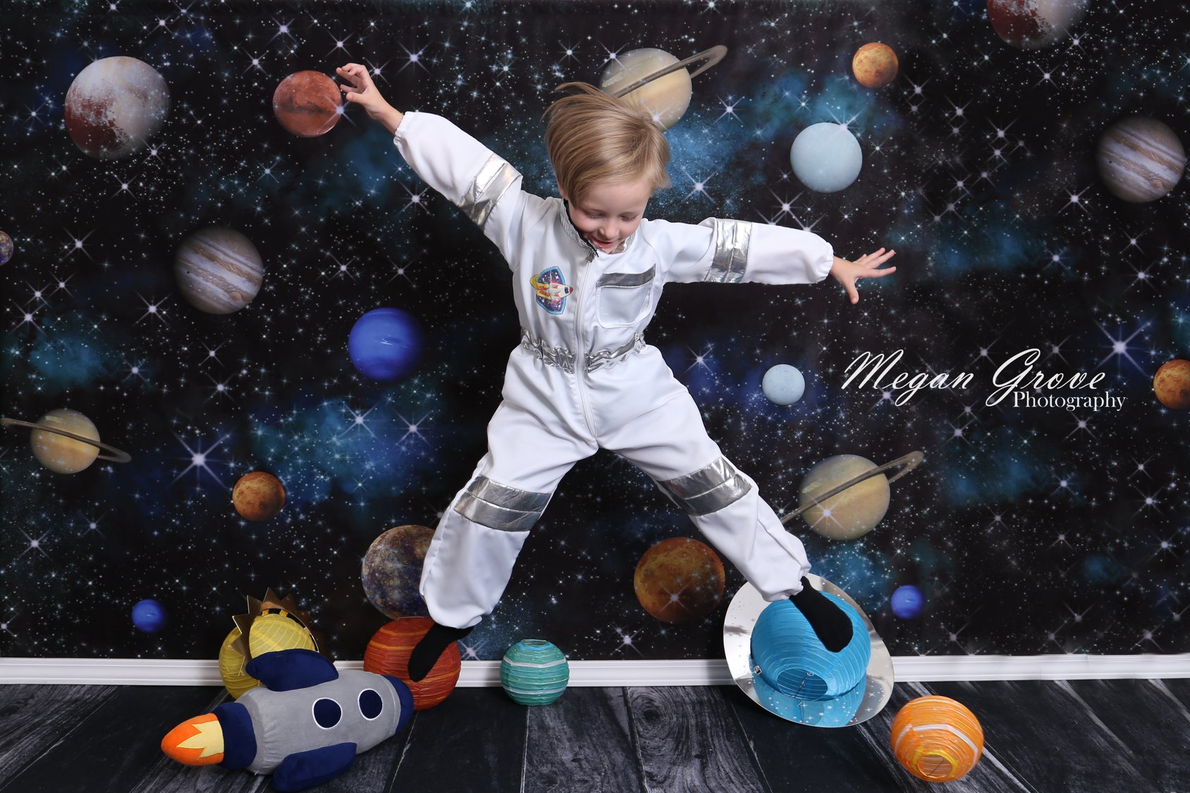 Kate Universe Space Backdrop Asteroid Stars Designed by GQ - Kate Backdrop