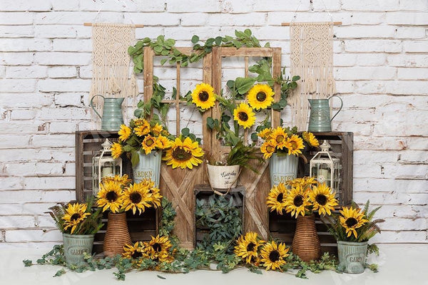 Kate Spring Sunflowers Backdrop Designed By Emetselch