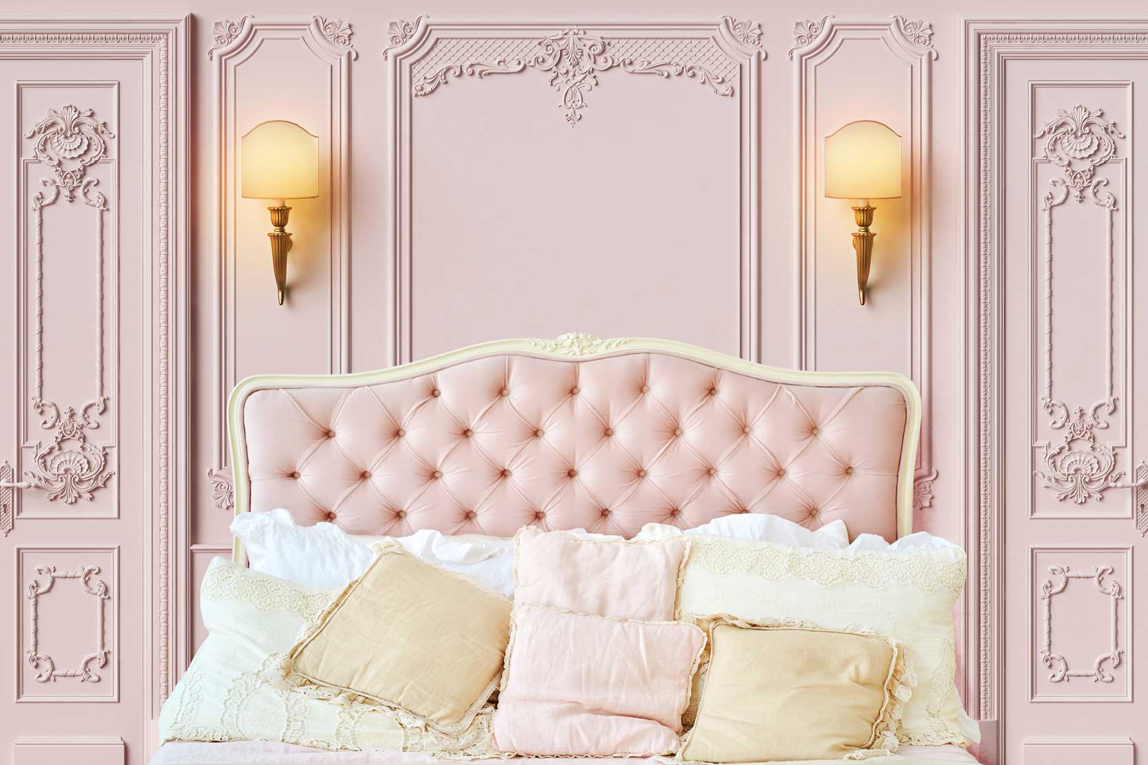 Kate Boudoir Pink Headboard Pink Wall Backdrop Designed by Chain Photography - Kate Backdrop
