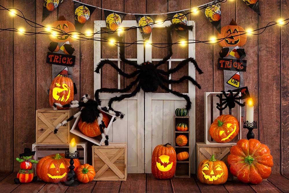 RTS Halloween Pumpkin Spider Thanksgiving Achtergrond