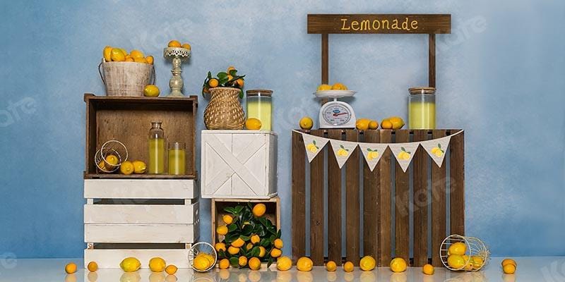 Kate Cake Smash Summer Backdrop Lemon shop Designed by Emetselch - Kate Backdrop