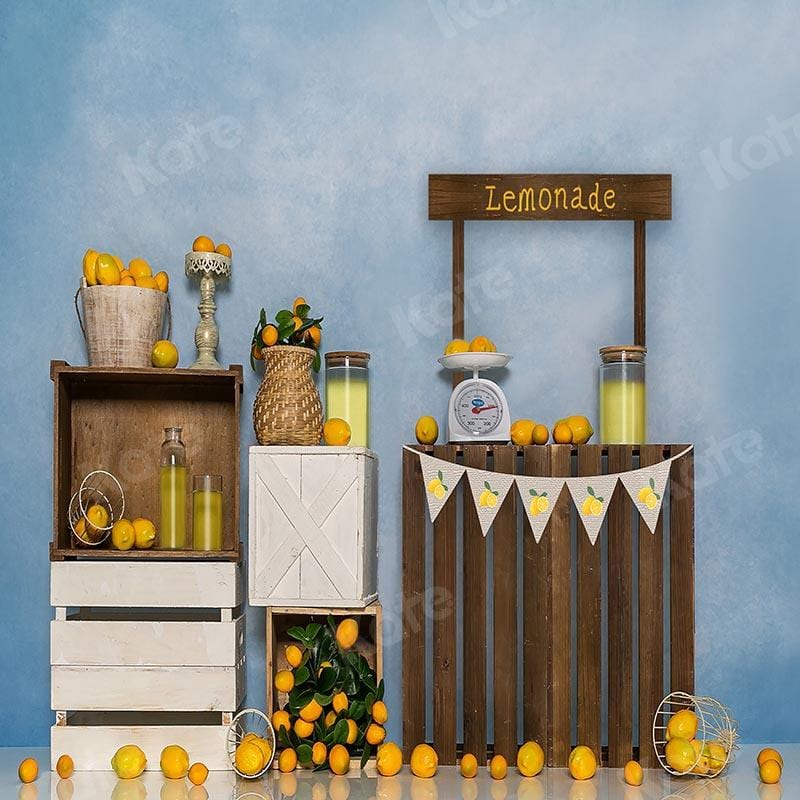 Kate Cake Smash Summer Backdrop Lemon shop Designed by Emetselch - Kate Backdrop