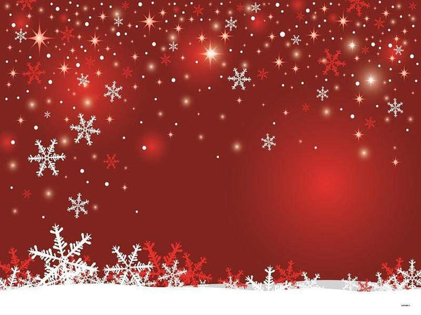 Kate Red Wall Background Snowflake Marry Christmas Backdrops