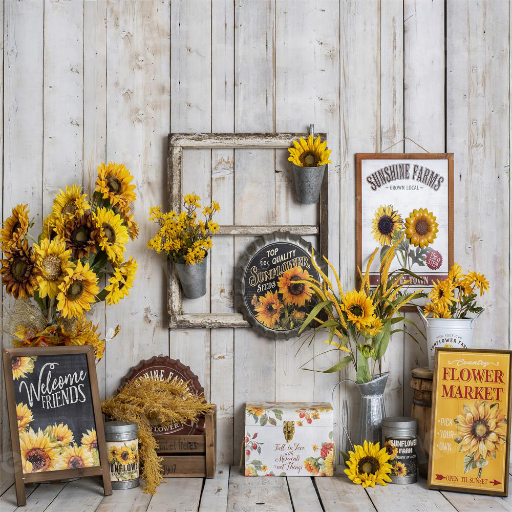 Kate Autumn Sunflower Backdrop Designed By Rose Abbas - Kate Backdrop