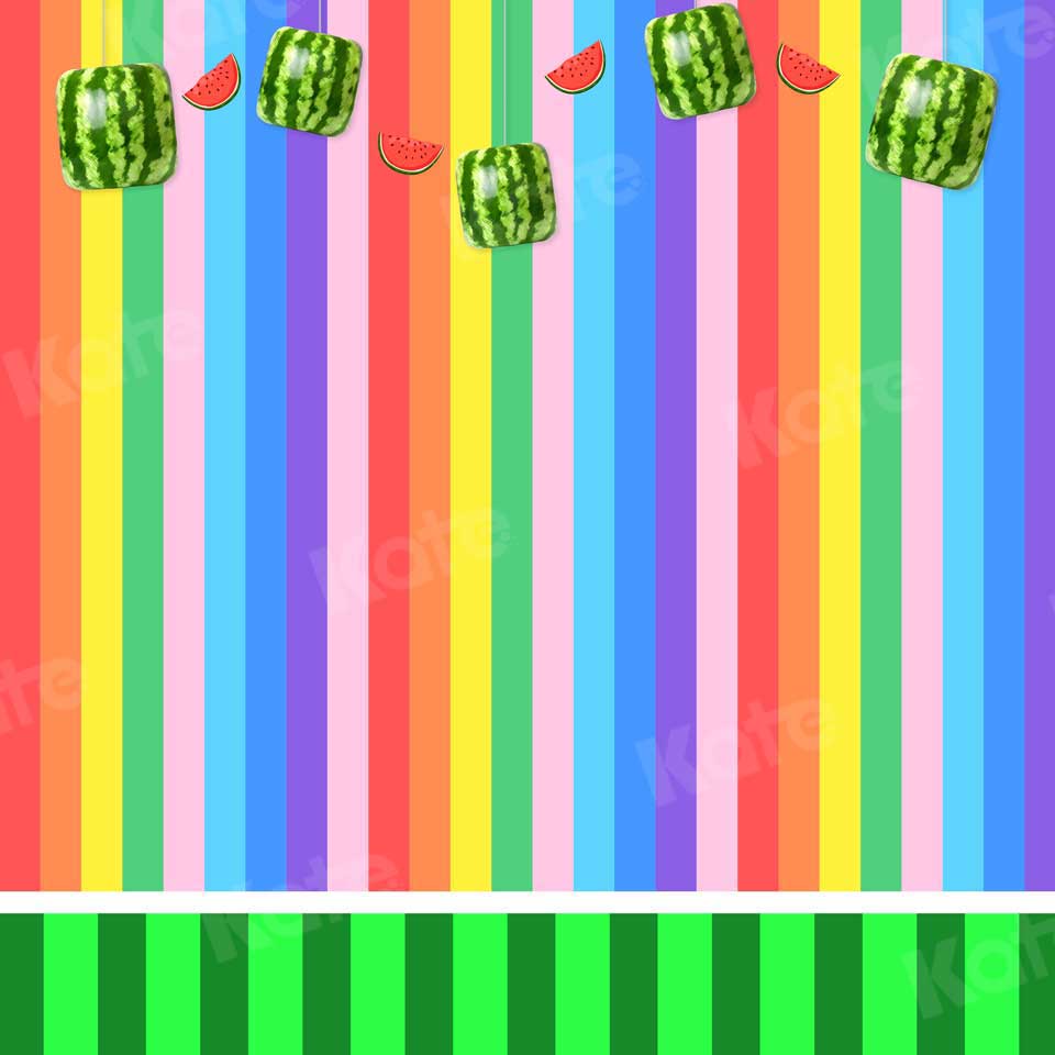 Kate Summer Colorful Watermelon Children  Backdrop for Photography - Kate Backdrop