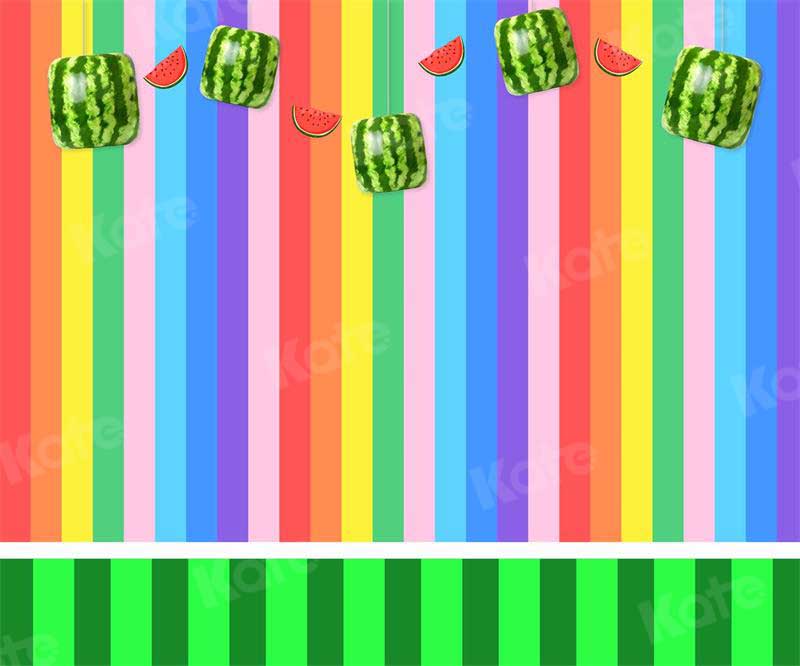 Kate Summer Colorful Watermelon Children  Backdrop for Photography - Kate Backdrop