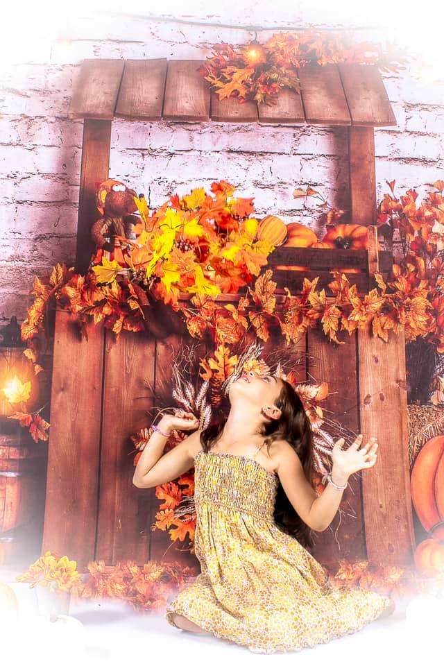 Kate Autumn Pumpkin Backdrop Fall Designed By Rose Abbas - Kate Backdrop