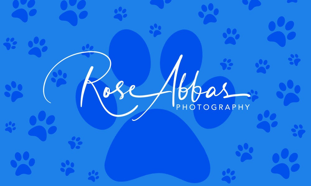 Kate Pet Backdrop Paw Print for Photography Designed By Rose Abbas