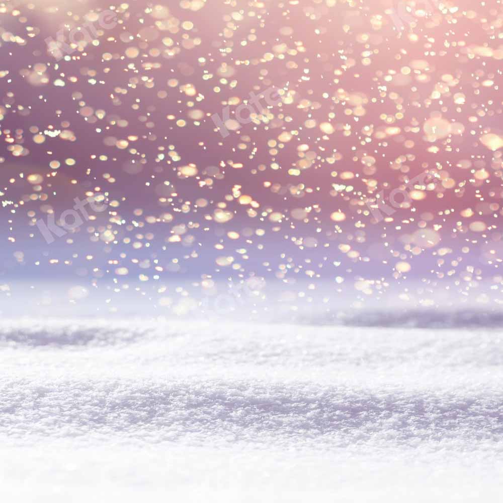 Bokeh Winter Snowflake Achtergrond Ontworpen door Chain Photography
