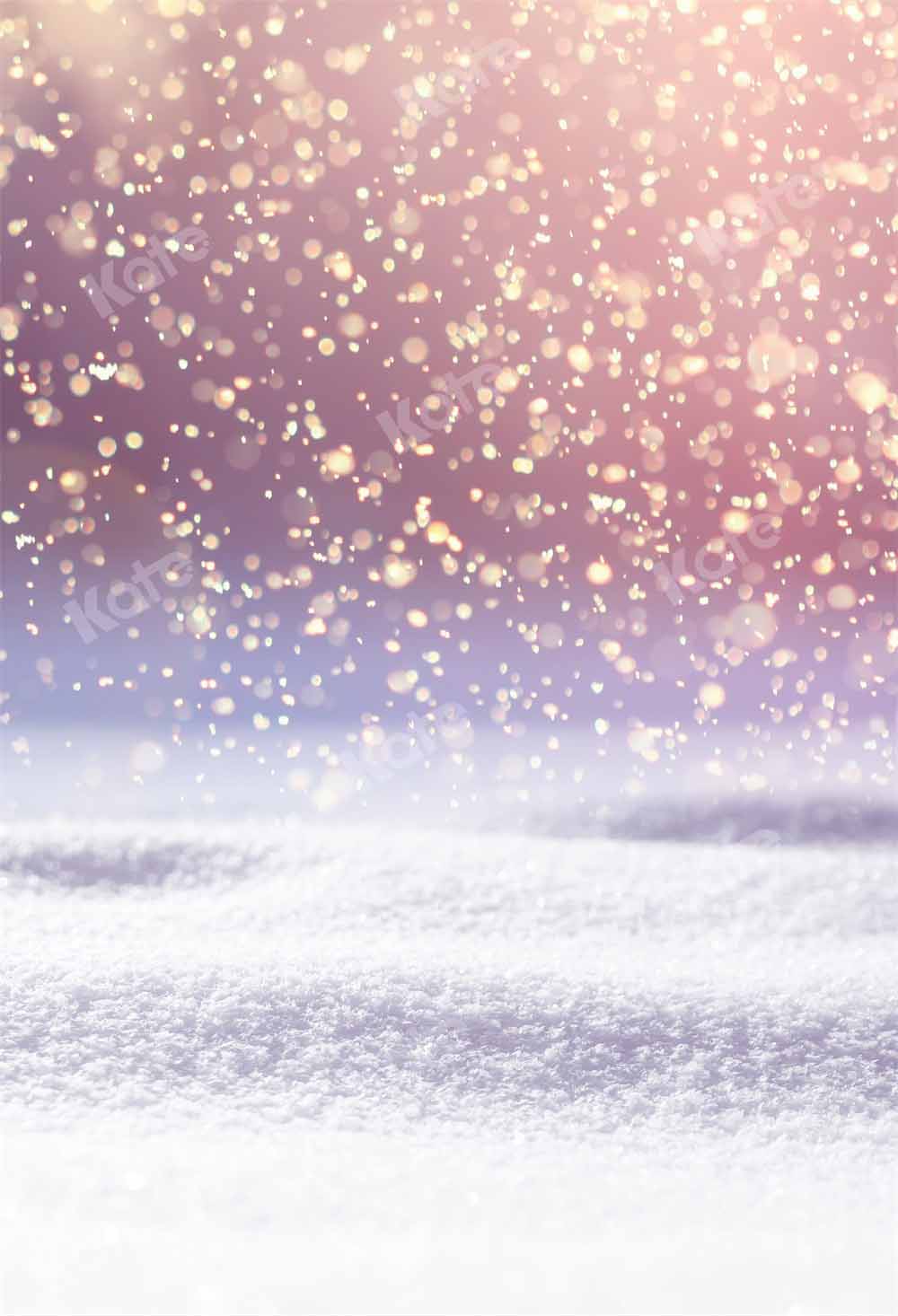 Bokeh Winter Snowflake Achtergrond Ontworpen door Chain Photography