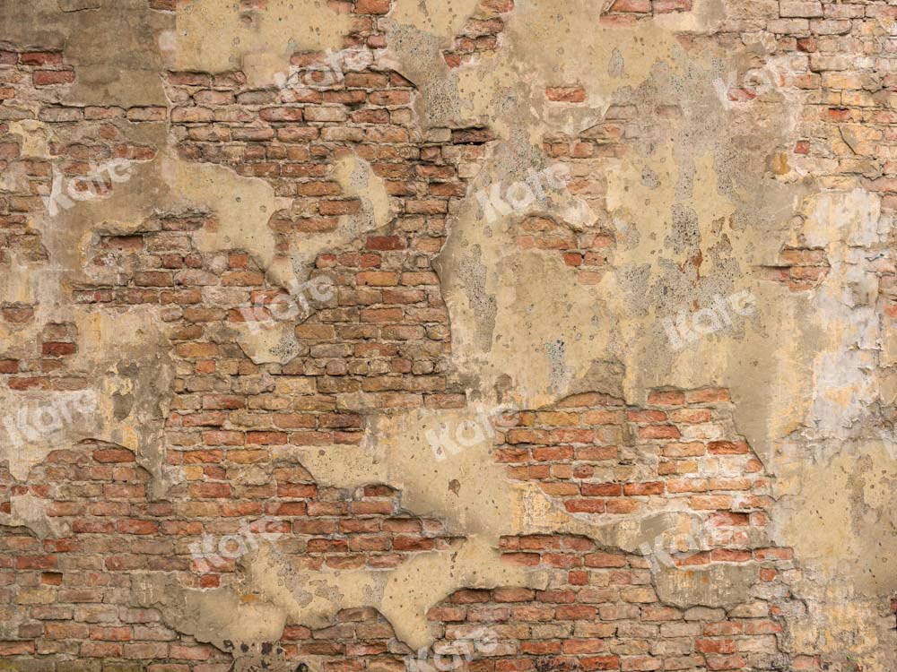Bakstenen muur vintage achtergrond met een verouderde textuur ontworpen door Chain Photography