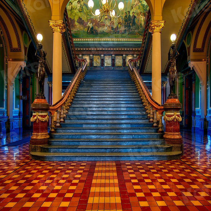 Kate Classical Grand Staircase Backdrop Building for Photography