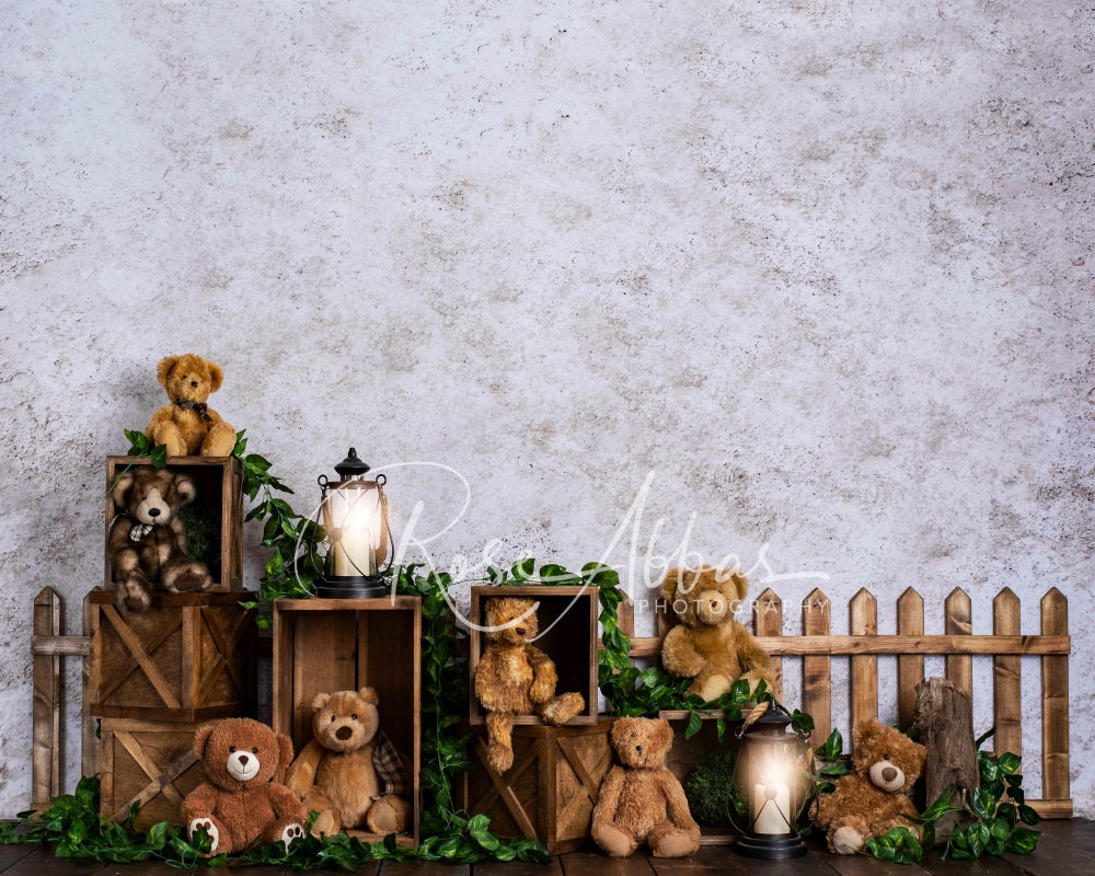 Kate Cute Bear Garden Backdrop for Photography Designed By Rose Abbas