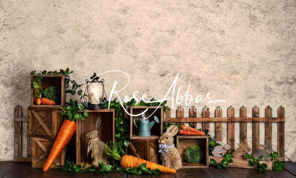 Kate Easter Garden Backdrop Rabbit for Photography Designed By Rose Abbas