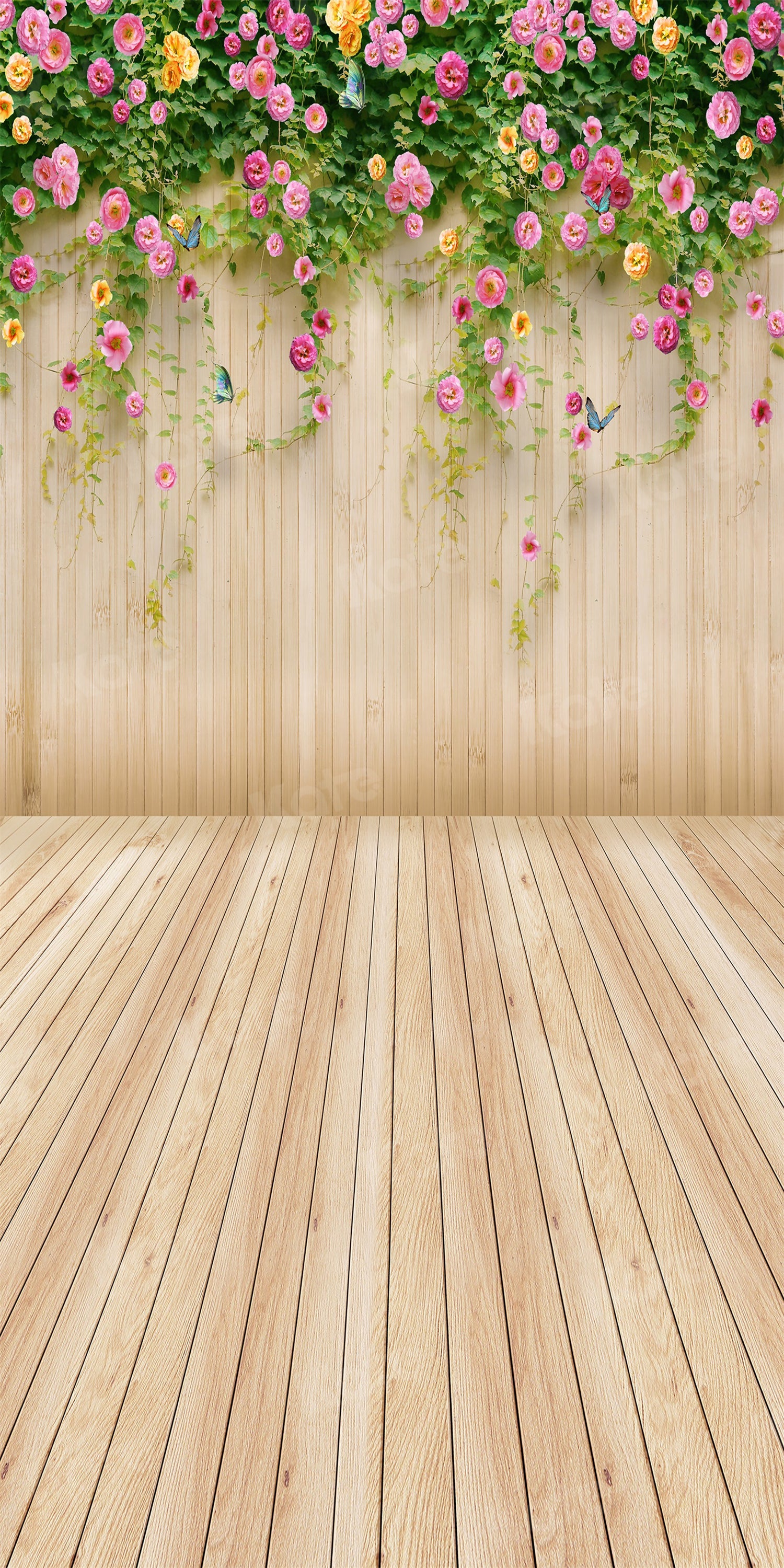 Kate Flower Backdrop wood Floral Background photography