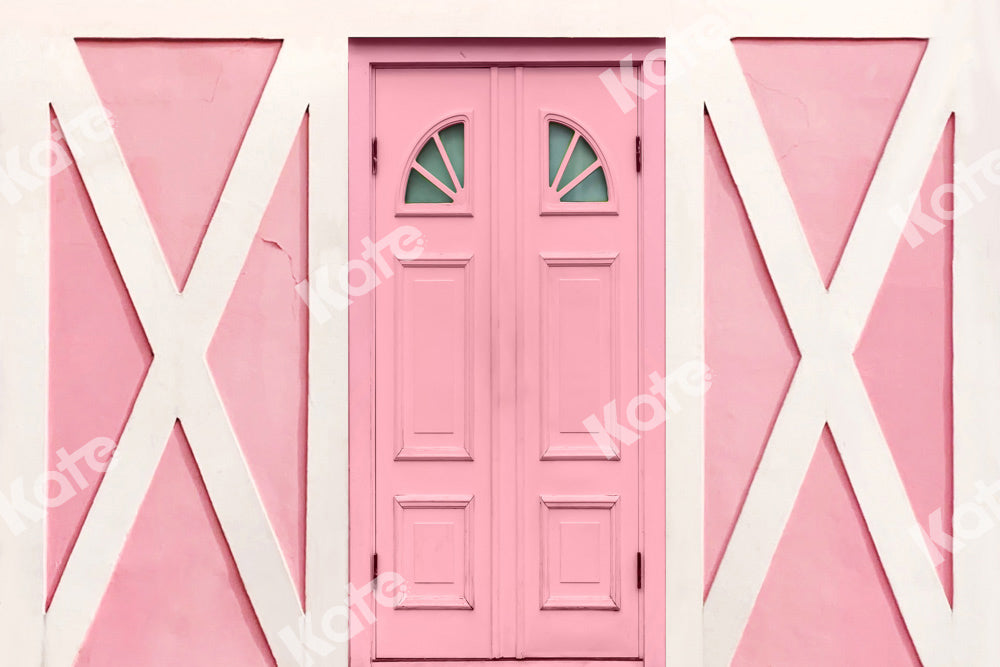 Kate Girls House Backdrop Pink Wall Designed by Chain Photography