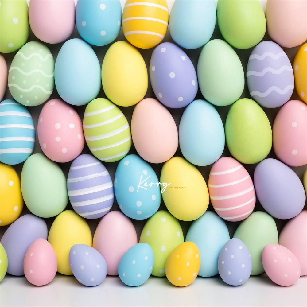 Pastel Easter Egg Achtergrond Voor Fotografie Ontworpen door Kerry Anderson
