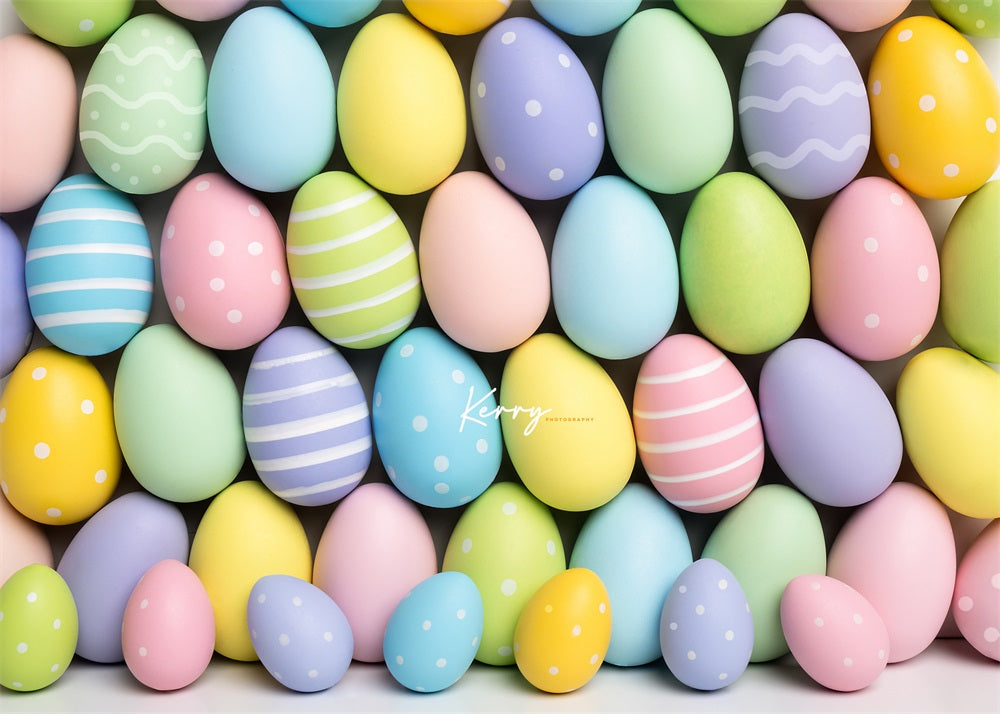 Sfondo di uova di Pasqua pastello per fotografia progettato da Kerry Anderson