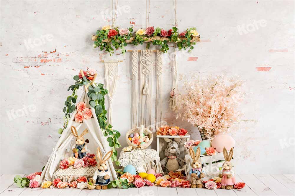 Spring/Easter Bunny Backdrop Boho Progettato da Emetselch