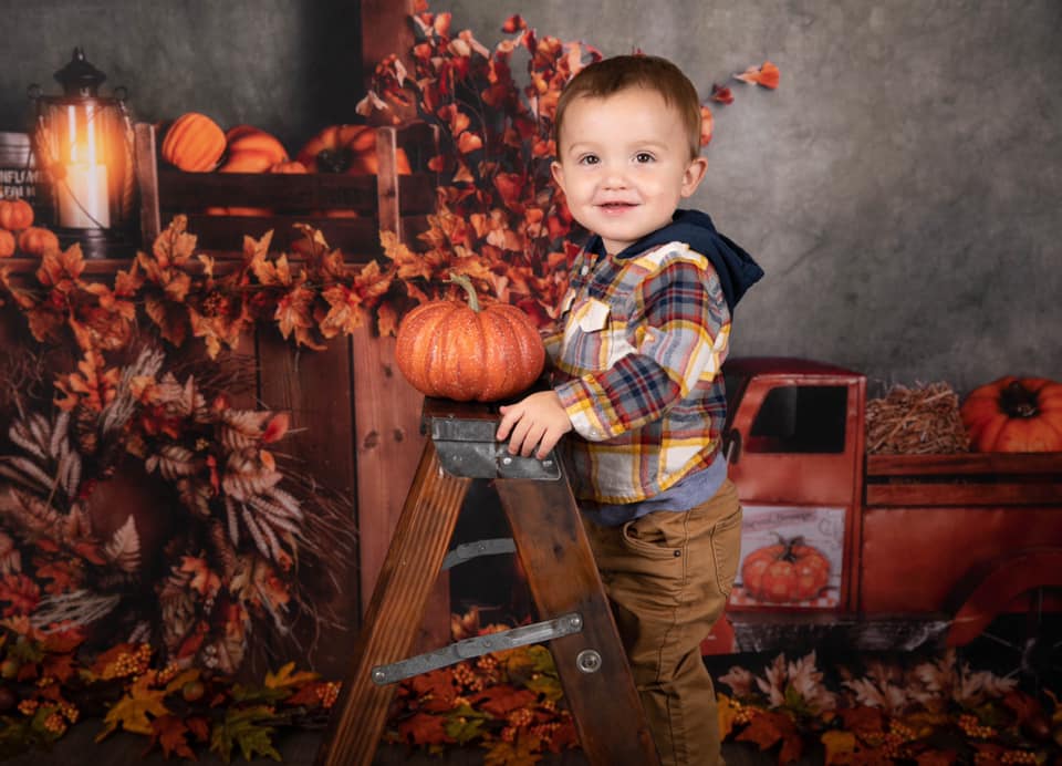 Kate Thanksgiving Fall Market With Truck Backdrop Designed By Rose Abbas - Kate Backdrop