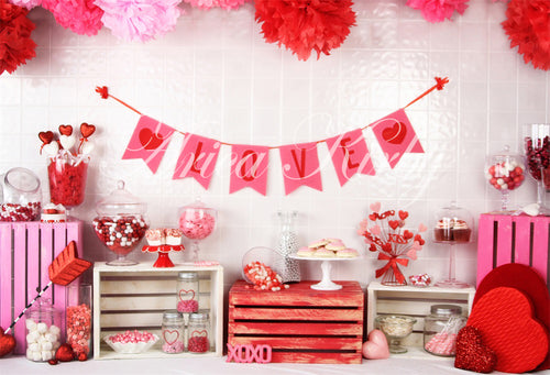 Kate Valentine Sweet Shoppe Backdrop designed by Arica Kirby for ...