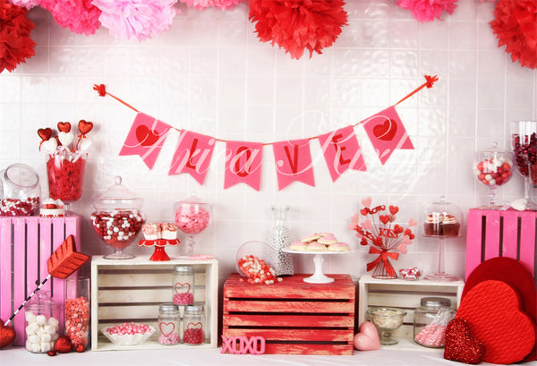 Kate Valentine Sweet Shoppe Backdrop designed by Arica Kirby for ...