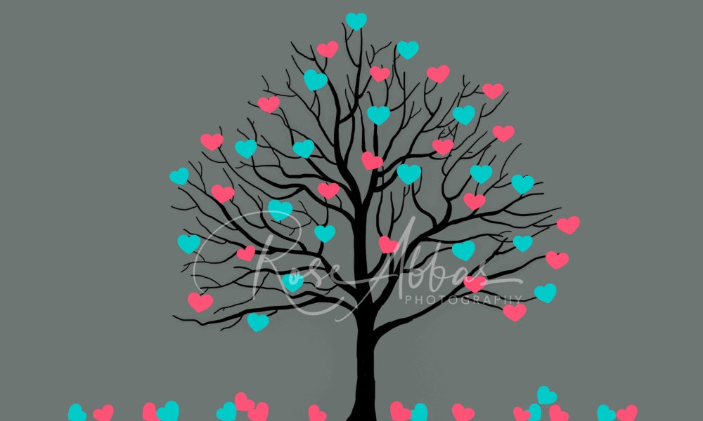 Kate Valentine's Day Backdrop Heart Tree Designed By Rose Abbas