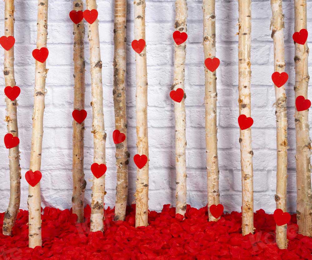 Kate Valentine's Day Roses Wooden Stick Backdrop Designed by Jia Chan Photography - Kate Backdrop