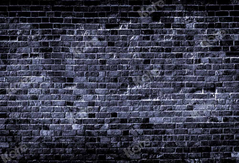 Kate Black Brick Wall Backdrop Mottled for Photography