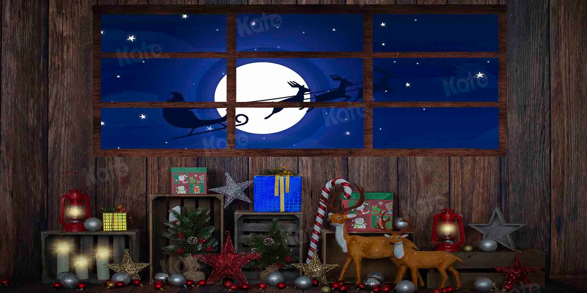 Kate Christmas Gift Star Night Backdrop Designed by Emetselch - Kate Backdrop