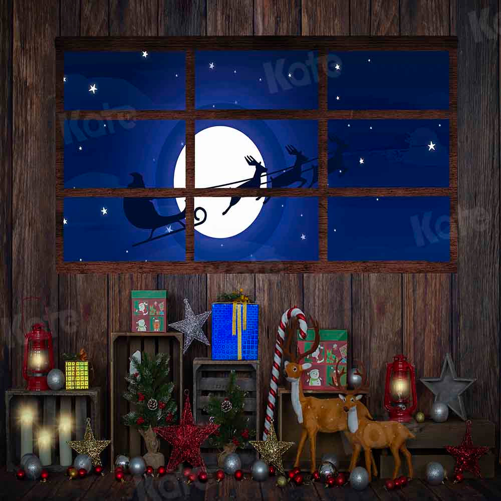 Kate Christmas Gift Star Night Backdrop Designed by Emetselch - Kate Backdrop