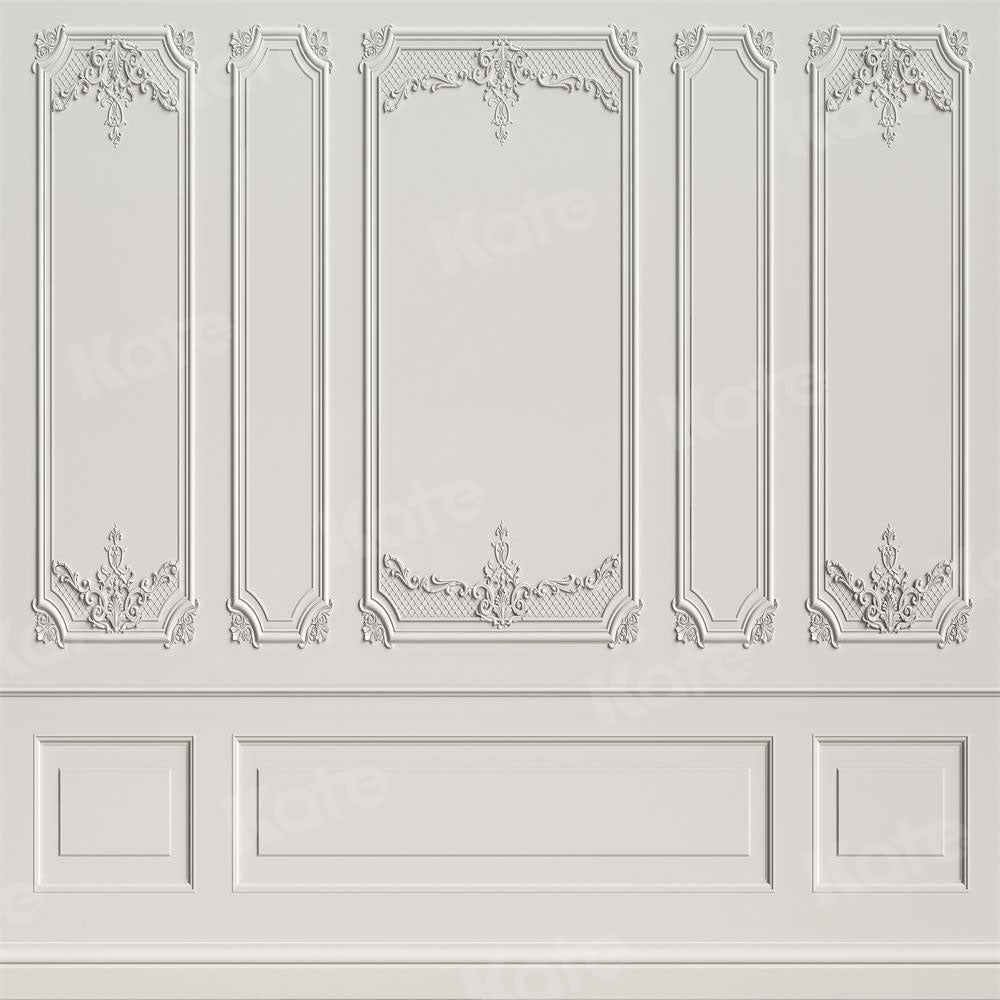 Kate 8x8ft Gray Vintage Wall Door Backdrop (only ship to Canada)