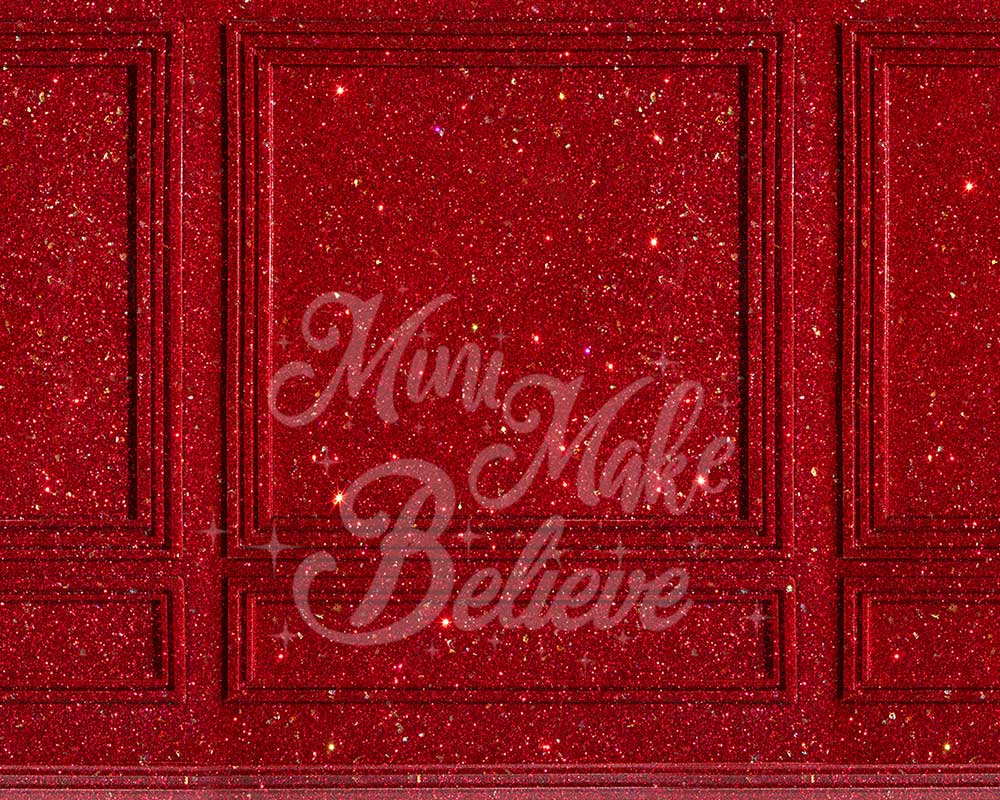 Kate Red Shiny Wall Backdrop Designed by Mini MakeBelieve - Kate Backdrop