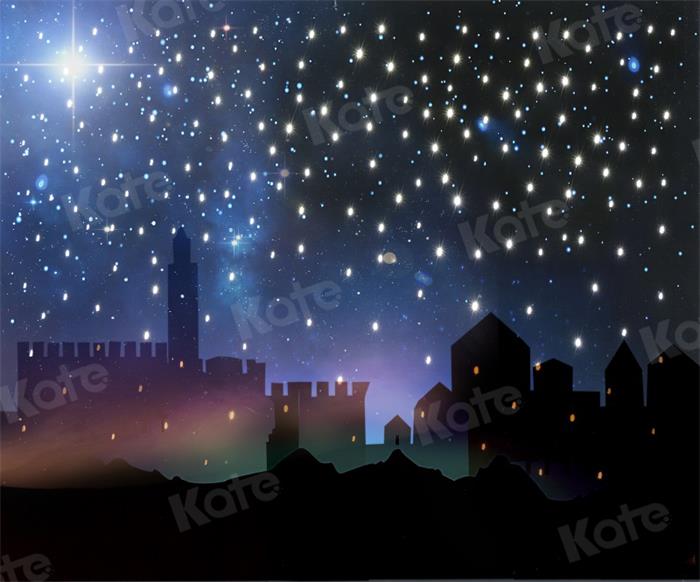 Premium Photo  A city skyline with the stars in the sky