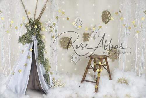 Katebackdrop鎷㈡綖Kate Children Christmas Tent Backdrop Designed By Rose Abbas