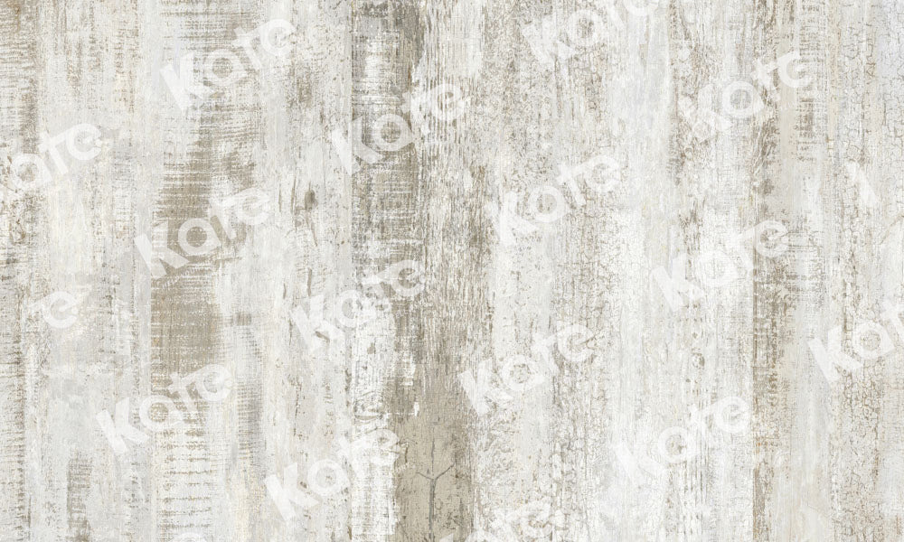 katebackdrop Kate White Wood Grain Rubber Floor Mat, 8x5ft(2.5x1.5m)