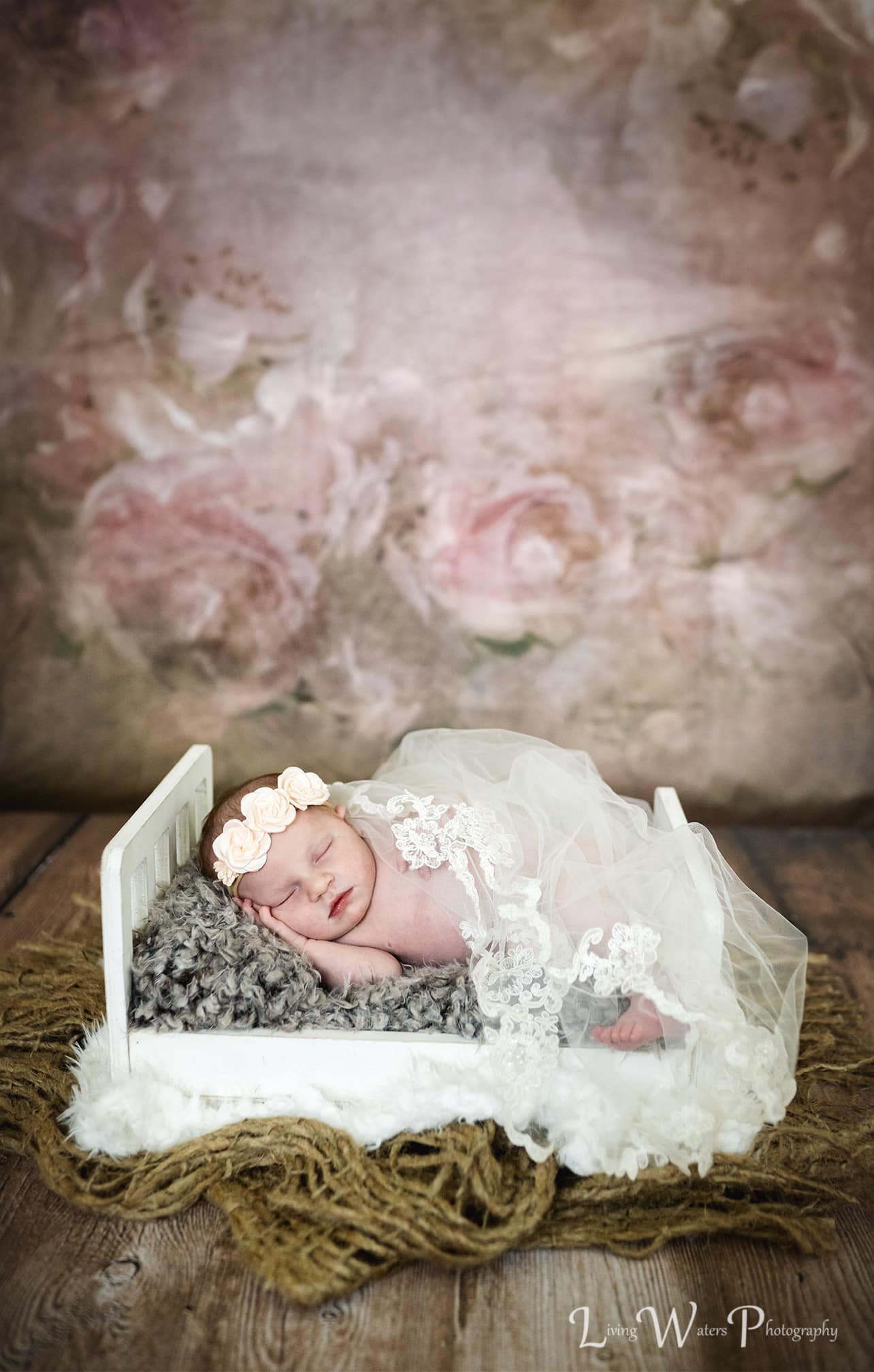 Kate Sweep Fine Art Retro Florals Roses Backdrop for Photography - Kate Backdrop
