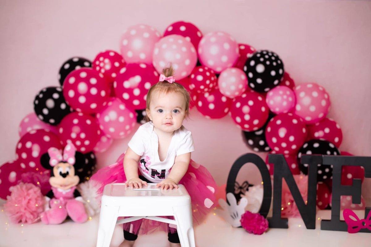 Kate Black Pink Balloons for Children Backdrop for Photography Designed ...