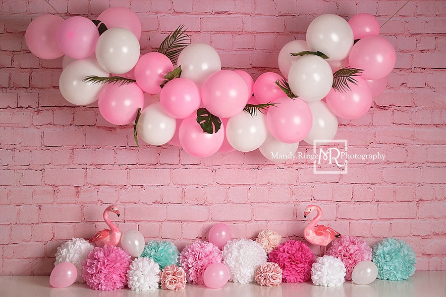 Kate Girly Pink Flamingos Children Backdrop for Photography Designed b