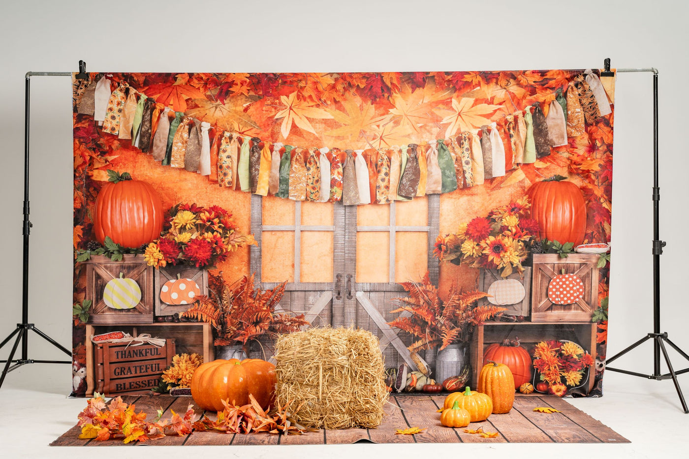 Kate Autumn Harvest Thanksgiving Backdrop for Photography