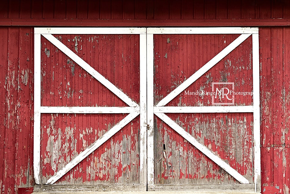 Sfondo di una porta rossa rustica 7x5ft (spedizione solo in Canada)