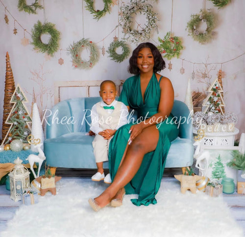 Kate Christmas Rustic Winter Backdrop for photography