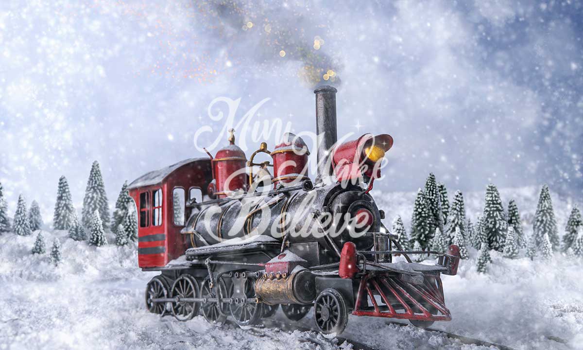 Fantasy train across a winter wilderness in a dark icy night generative AI  22249227 Stock Photo at Vecteezy
