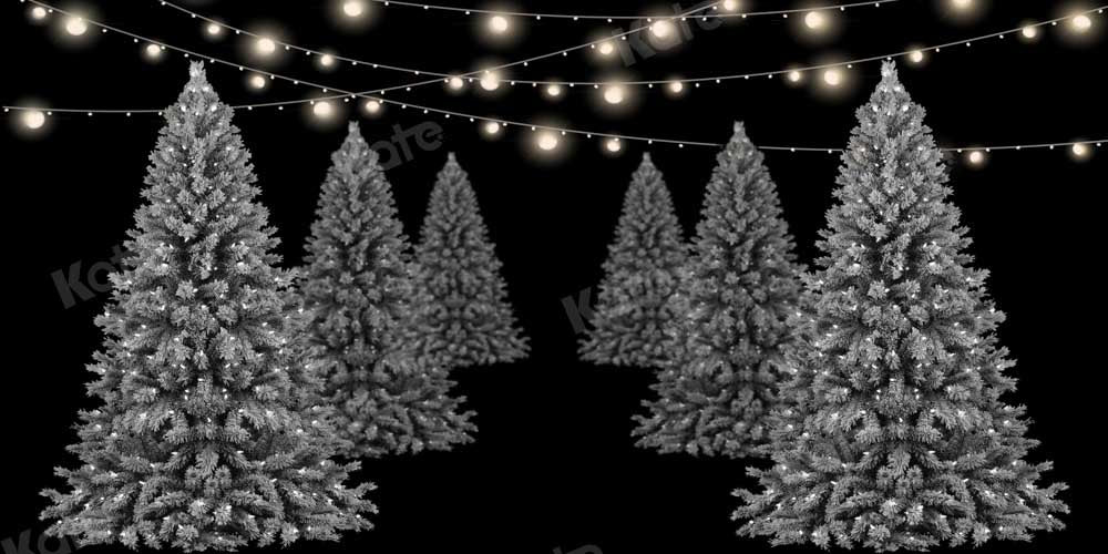 Kate Christmas Trees Backdrop Night Designed by Chain Photography - Kate Backdrop