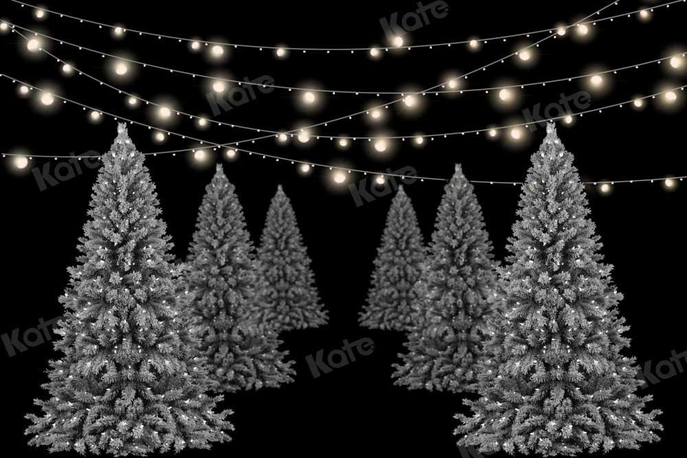 Kate Christmas Trees Backdrop Night Designed by Chain Photography - Kate Backdrop