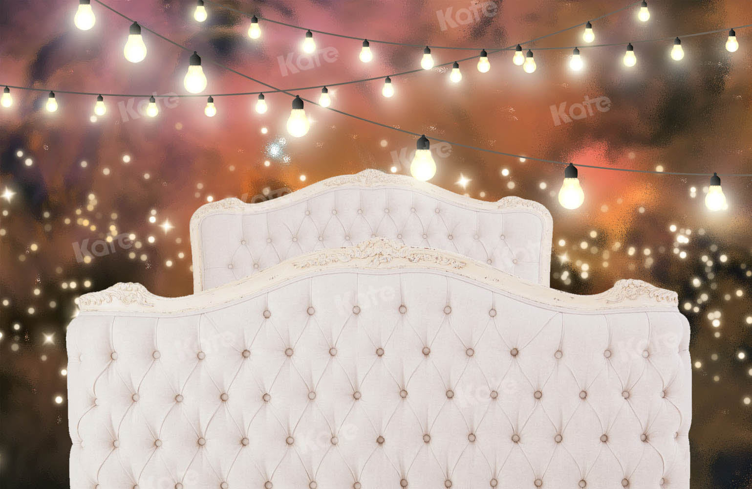 Kate Headboard Starry Sky Lights Background for Photography Designed by Chain Photography - Kate Backdrop