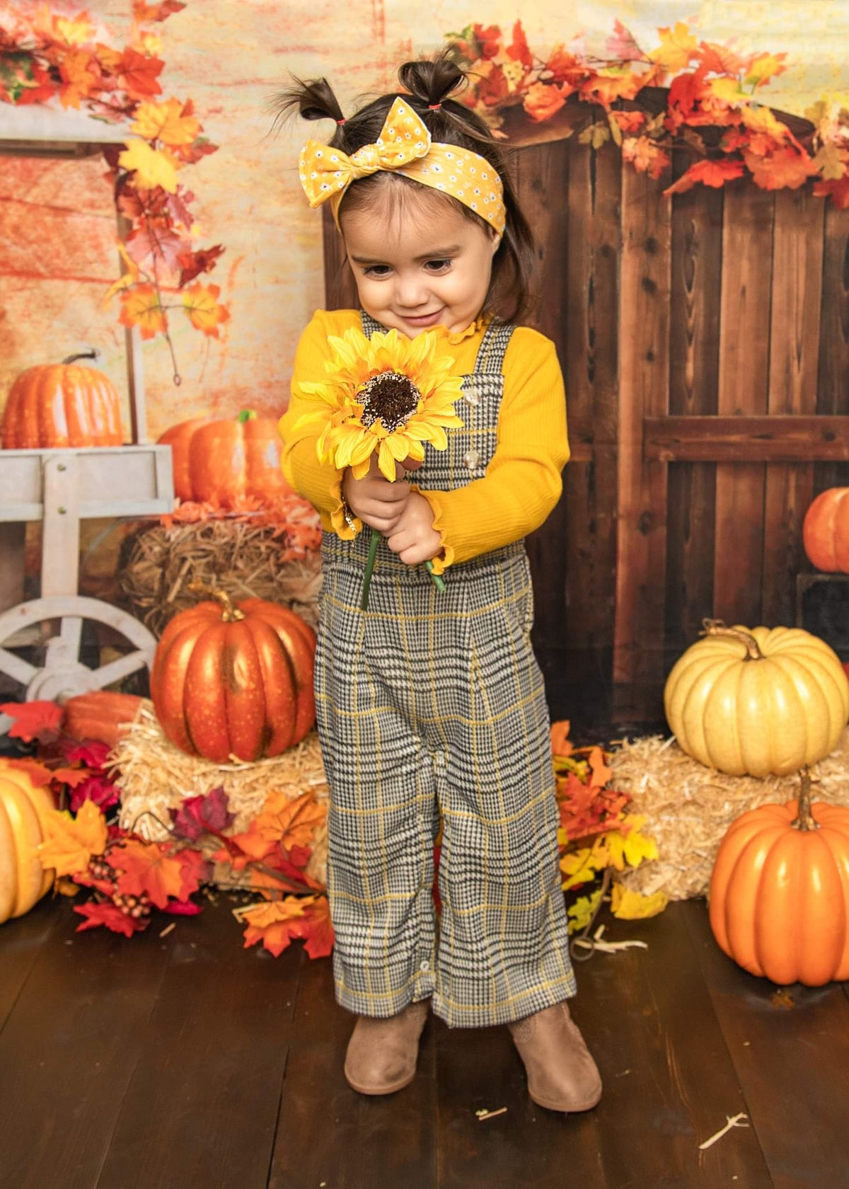 Kate Fall Pumpkin Backdrop Harvest for Photography